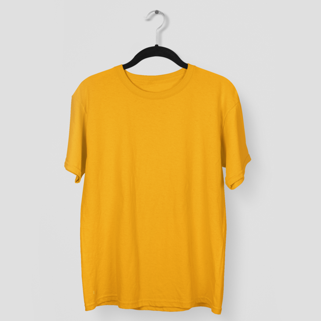 Solid: Mustard Yellow T-shirts 